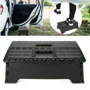 YLSHRF Portable Folding Step Stool Black Step Ladder for Elderly Pregnant Bathroom Travel Use,Folding Step, Step Stool