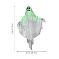 thumbnail image 3 of Halloween Decorations Outdoor Indoor 27.6" Light Up Ghost Decorations with LED Lights Hanging Ghost Halloween Decor for Yard Porch Garden Lawn Party Halloween Ghost Decor, 3 of 7