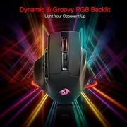 Redragon M811 PRO Wireless MMO Gaming Mouse, 15 Programmable Buttons RGB