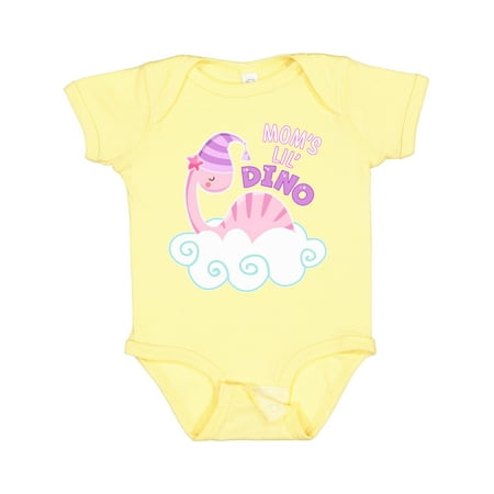 

Inktastic Moms Lil Dino- Cute Pink Baby Dinosaur Gift Baby Boy or Baby Girl Bodysuit