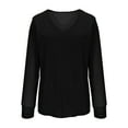 thumbnail image 5 of Women's Sparkly Dressy T-Shirts, Long Sleeve V-Neck Elegant Tunic Tops Prom Party Fashion Glitter Outfits, 5 of 6
