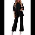 thumbnail image 2 of Traje Informal de Dos Piezas para Mujer, Ideal para Viajes y Vacaciones. Negro XL, 2 of 9