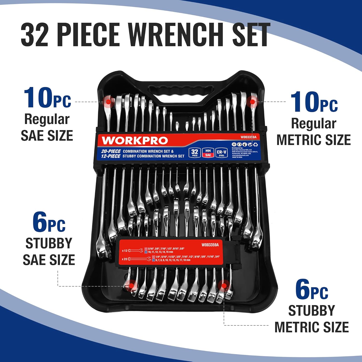 Husky Combination Wrench Set 28-Piece 28CW002NC - Walmart.com