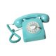 thumbnail image 5 of Teléfono de disco de estilo vintage antiguo antiguo con timbre estilo retro teléfono fijo Azul, 5 of 9