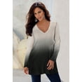 thumbnail image 4 of Roaman's Women's Plus Size Fine Gauge Ombre Sweater, 4 of 4