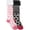 Multicolor, variant on Jefferies Socks Girls Socks, 2 Pack Fuzzy Cuff Knee High Polka Dot Cute Fun Socks (Little Girls & Big Girls)