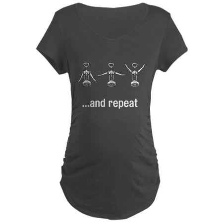 

CafePress - Wine Open And Repeat Maternity Dark T Shirt - Maternity Dark T-Shirt