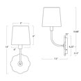 thumbnail image 2 of Regina Andrew 15-1119 Camilla 14" Tall Wall Sconce - Natural Stone, 2 of 5