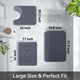 thumbnail image 5 of Juego de alfombrillas de baño Yimobra Memory Foam, 3 piezas, color gris oscuro, 5 of 7