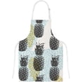 thumbnail image 2 of Dreamtimes Oven Mitts and Pot Holders with Chef Apron 3Pcs Set Memphis Style Shapes Non Slip Heat Resistant Gloves for Baking Cooking BBQ, 2 of 7