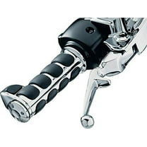 Kuryakyn 6228 Premium ISO Handlebar Grips with Standard Throttle Boss for Electronic Throttle Control: 2008-19 Harley-Davidson Motorcycles, Chrome, 1 Pair