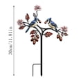thumbnail image 2 of Metal Flowers Decorative Garden Stakes,11.8in Colorful Outdoor Yard Decor, Metal Garden Stake Decor for Yard,Patio, Lawn,Garden, 2 of 5