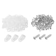 thumbnail image 1 of Unique Bargains R-Type Cable Clip Wire Clamp, 13.2mm 0.52 Inch Nylon Clips White 200Pcs, 1 of 5