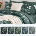 thumbnail image 4 of U by Bedsure Queen Comforter Set Forest Green, Bed in a Bag Queen Size Bedding, 7-Pieces Botanical Flowers Spring Comforter, Sheets, Pillowcases & Shams, 4 of 9