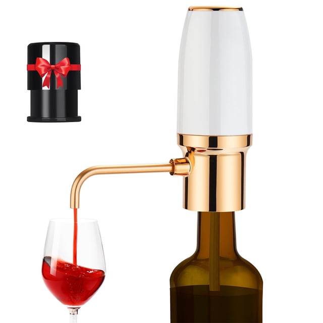 Vertedor eléctrico de vino BLUBYEES con tapón recargable por USB