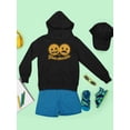 thumbnail image 3 of You Decide - Dual Mood Emoji Retro Graphic Youth's Hoodie, 3 of 4