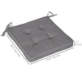 thumbnail image 3 of Outsunny 4 Piece Replacement Garden Seat Cushion Pad with Ties, 3 of 10