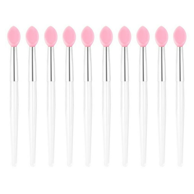 10 Pcs Brosses à Lèvres en Silicone Applicateurs Rouges à Lèvres Brosse Produits de Maquillage Portables