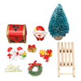 thumbnail image 1 of Accesorios para casa de muñecas 1/12 Adorno navideño en miniatura creativo para hacer tú mismo 12pcs caja de navidad, 1 of 9