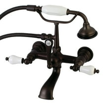 Aqua Vintage AE553T5 Clawfoot Tub Faucet with Hand Shower, Oil Rubbed Bronze