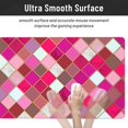 thumbnail image 5 of XMXT Non-Slip Gaming Mouse Pad, Fuchsia Mosaic Print Mousepad Computer Keyboard Mats Desk Pads Office Decor Accessories, 15.8"x29.5", 5 of 8