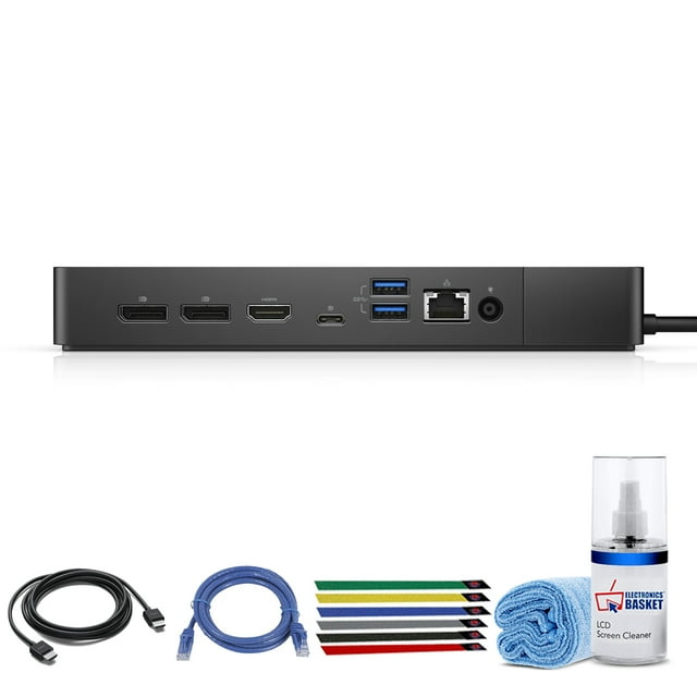 Dell WD19S 180W Docking Station 1-Pack with Connection Cables & 6-Cable Ties