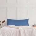 thumbnail image 3 of PiccoCasa 1Pc Pillowcase Zipper Long Staple Cotton, Queen Navy Blue, 3 of 8