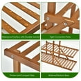 thumbnail image 5 of Costway Bamboo Plant Stand 5 tier 10 Potted Plant Shelf Display Holder Brown, 5 of 9