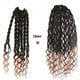 thumbnail image 3 of Faux Locs-trenzas sintéticas de ganchillo para mujer, trenzas sintéticas de ganchillo ombré para trenzar el cabello, cerraduras Bohemias de 18 pulgadas, 24 soportes, 3 of 4
