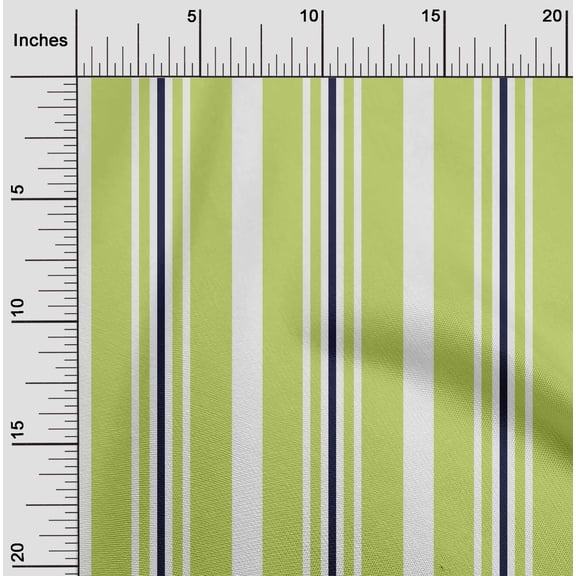 oneOone Organic Cotton Poplin Twill Fabric Stripe Fabric Prints By Yard 42 Inch Wide