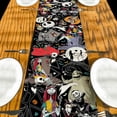 thumbnail image 7 of Halloween Table Runner Table Cover Holiday Gothic Decor Day of The Dead Halloween Decorations for Home Party White, 7 of 7