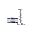 thumbnail image 3 of 2.25 Carat (Ctw) Lab-Created Blue Sapphire and White Sapphire Three Band Ring Set Sterling Silver for Women, 3 of 6