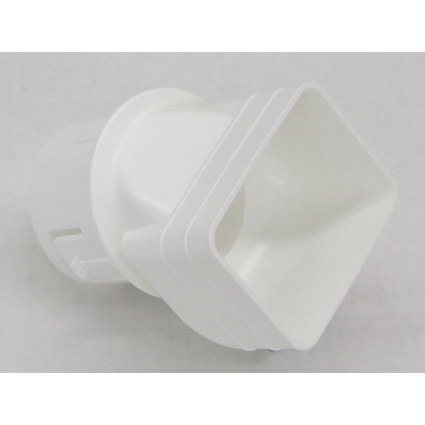 Plastic Universal Downspout to Drain Tile Adapter (2X3X3 CASE(3), WHITE