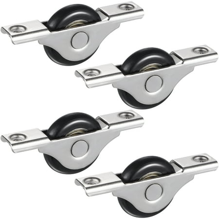 

4 Pcs Wardrobe Wheel Scroll Roller Wheels Rails Rollers Sliding Cabinet Door Pulley Pumpkin Nylon