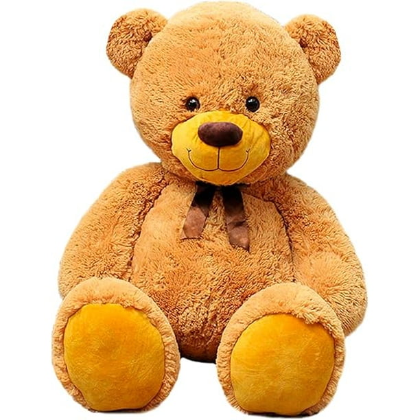 PELUCHERIA | Oso de Peluche Gigante Suave y Bonitos. Osos Gigantes de Peluche Esponjoso y Resistente. Tam: 120 cm. Elaborado en poliéster. Peluche Gigante (Moka)