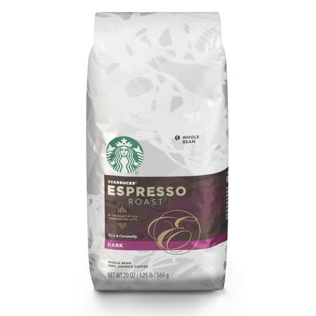 Starbucks Espresso Dark Roast Whole Bean Coffee, 20-Ounce (Best Starbucks Whole Bean Coffee)