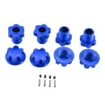 thumbnail image 2 of 4x Wheel Hex Hubs Adapter Replacing Sledge VXI Vehicle Hobby Blue, 2 of 7