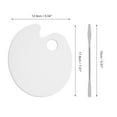 thumbnail image 4 of Unique Bargains 1 Set Cosmetic Mixing Palette Portable Professional Foundation Kit Makeup Artist Tools Transparent Silver Tone, 4 of 5