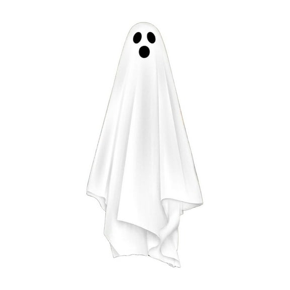 Halloween Decorations Window Clings Decor, 32" Large White Ghost Decal for Mirror Silhouette Halloween Window Decals Indoor, School Home Office Party Supplies for Glass Windows, 1 Sheets