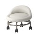 thumbnail image 2 of Taburete con Asiento de Ruedas, Taburete con Ruedas Bajas, Ruedas Giratorias 360, Taburetes Escalonados para El Hogar, Fitness, Yoga, Ejercicios de Ro blanco Sunnimix Taburetes bajos con ruedas, 2 of 8