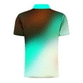 thumbnail image 5 of Yaoyar Mens Short Sleeve Tops Clearance Men Casual Printed Short Sleeve Turn Down Collar Zipper T-Shirt Blouse Tops Mint Green,S, 5 of 5