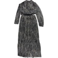 thumbnail image 2 of GUESS Womens Open Back Maxi Dress, blkmulti, 14, 2 of 2