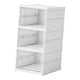 thumbnail image 2 of Zapatero plegable, caja de almacenamiento de zapatos, instalación grande a prueba de polvo, armario transparente, contenedor, organizador de zapatos 3 capas, 2 of 10