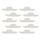 thumbnail image 4 of 5 x 10 piezas de almohadillas desechables para el sudor del cuello, almohadillas para el cuello blancas 2 piezas, 4 of 8