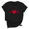 thumbnail image 6 of EchfiProm Womens Valentine Day T shirts Love Heart Graphic Tee Valentine Casual Cute Shirts for Wife Short Sleeve, 6 of 7