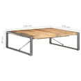 thumbnail image 4 of vidaXL Coffee Table 120x120x40 cm Rough Mango Wood, 4 of 4