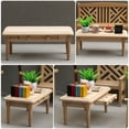 thumbnail image 3 of MasteelfCA Mini House End Table Model Wooden Unpatterned Table Decor Mini Table Model, 3 of 7