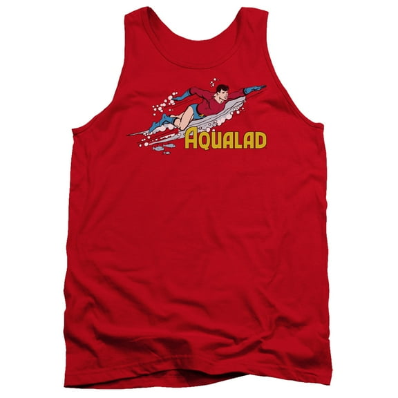 DC Comics Aqualad Adult Tank Top Red