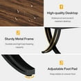thumbnail image 5 of Tribesigns 13FT Rectangular Conference Table for 10–14 People, 157-Inch Long Boardroom Desk with Metal Frame, 2PCS Meeting Room Seminar Table, Office Business Furniture, Brown, 5 of 5