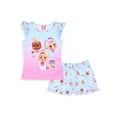thumbnail image 7 of Cry Babies Magic Tears Fantasy Unicorn Ruffle Sleeve Toddler Girls Pajama Set with Shorts 2 Piece Set, 7 of 7